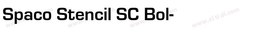 Spaco Stencil SC Bol字体转换
